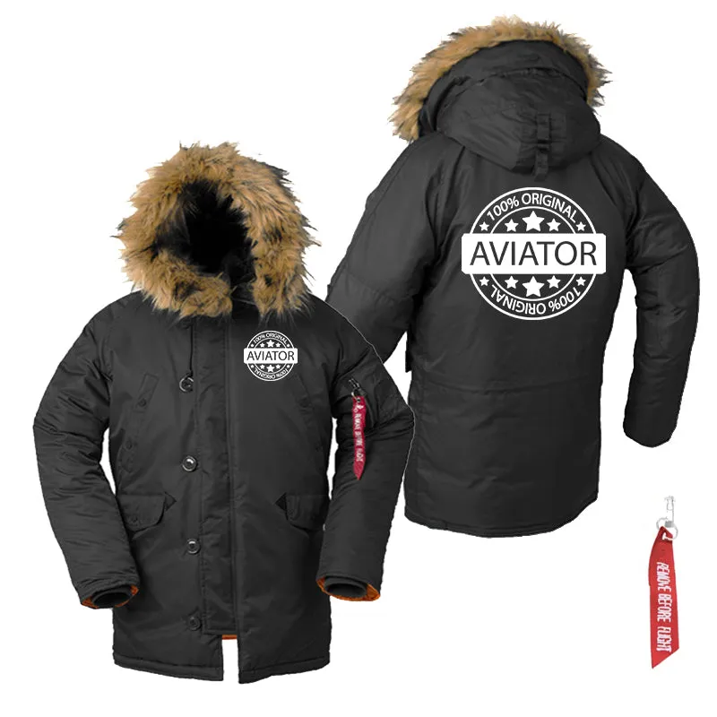 100 Original Aviator Designed Parka Bomber Jackets