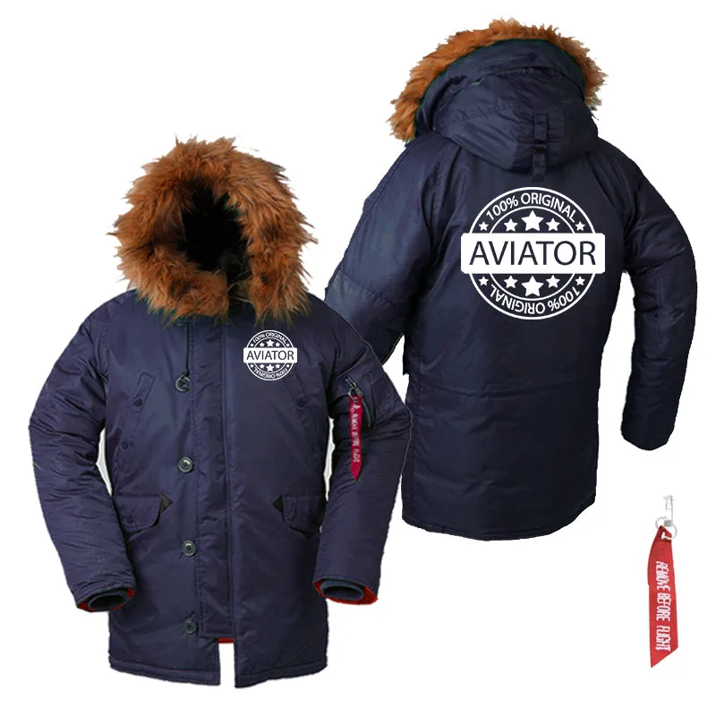 100 Original Aviator Designed Parka Bomber Jackets