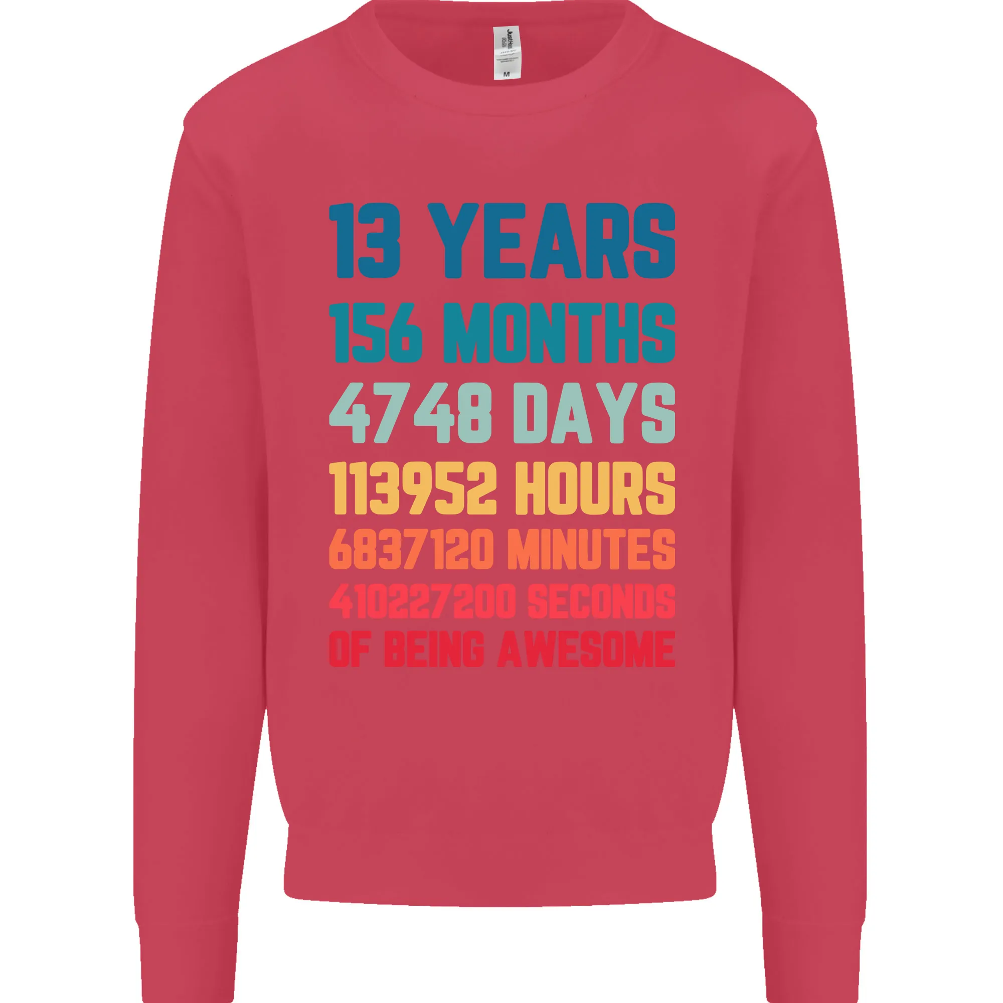 13th Birthday 13 Year Old Kids Sweatshirt Jumper