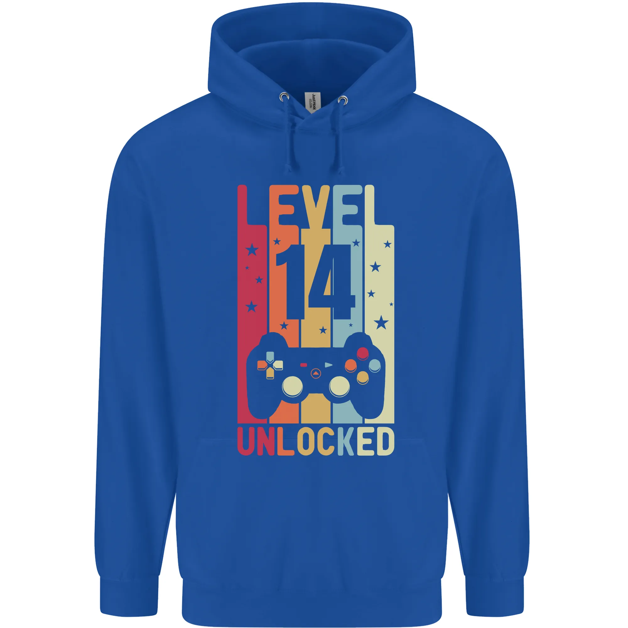 14th Birthday 14 Year Old Level Up Gaming Childrens Kids Hoodie