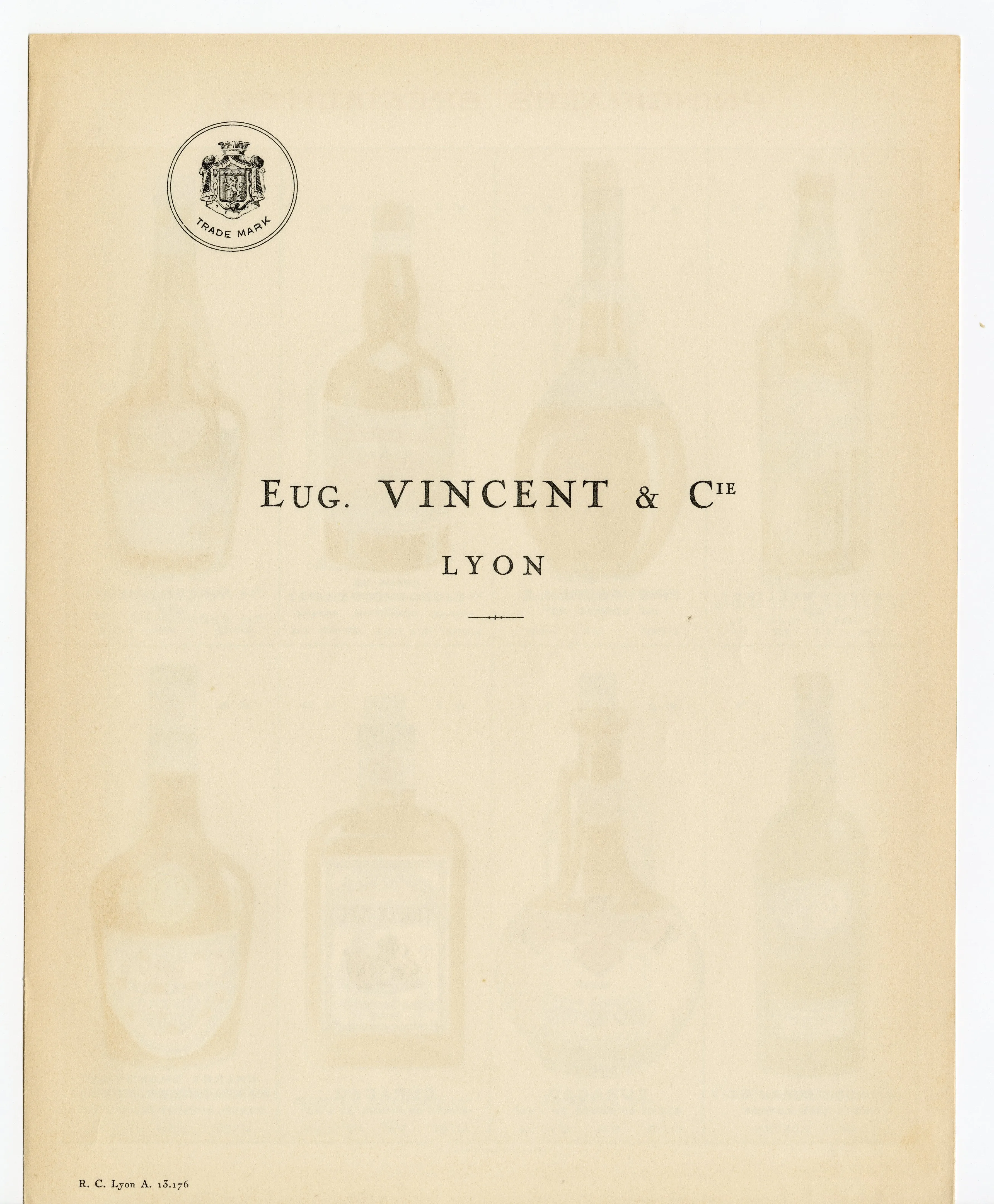 1920's-1930's Eugene Vincent & Co. LIQUEUR Advertisement, Alcohol Bottles, Vintage Bar