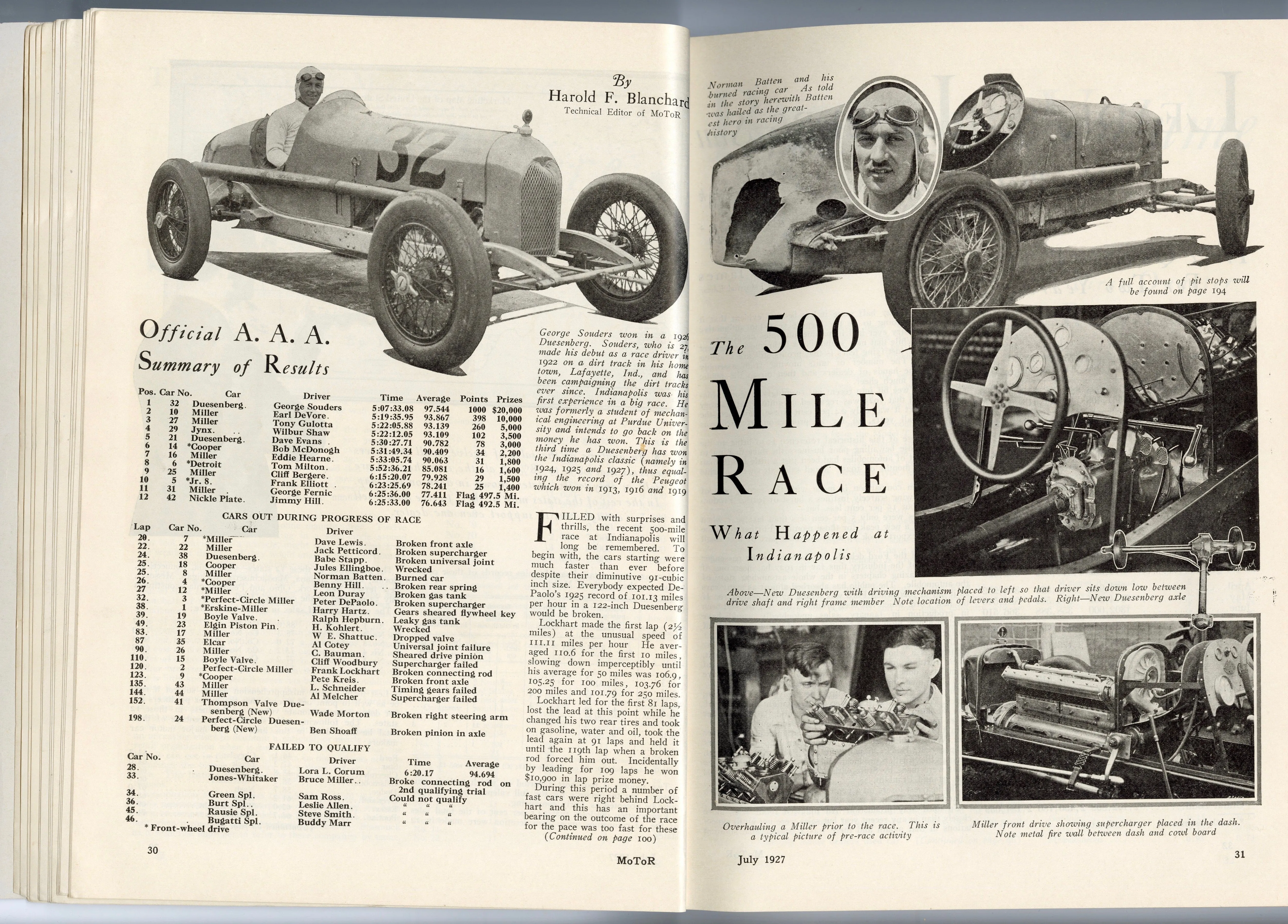 1927 Motor Magazine, Robert Robinson Cover, Automobiles, Car Advertisements