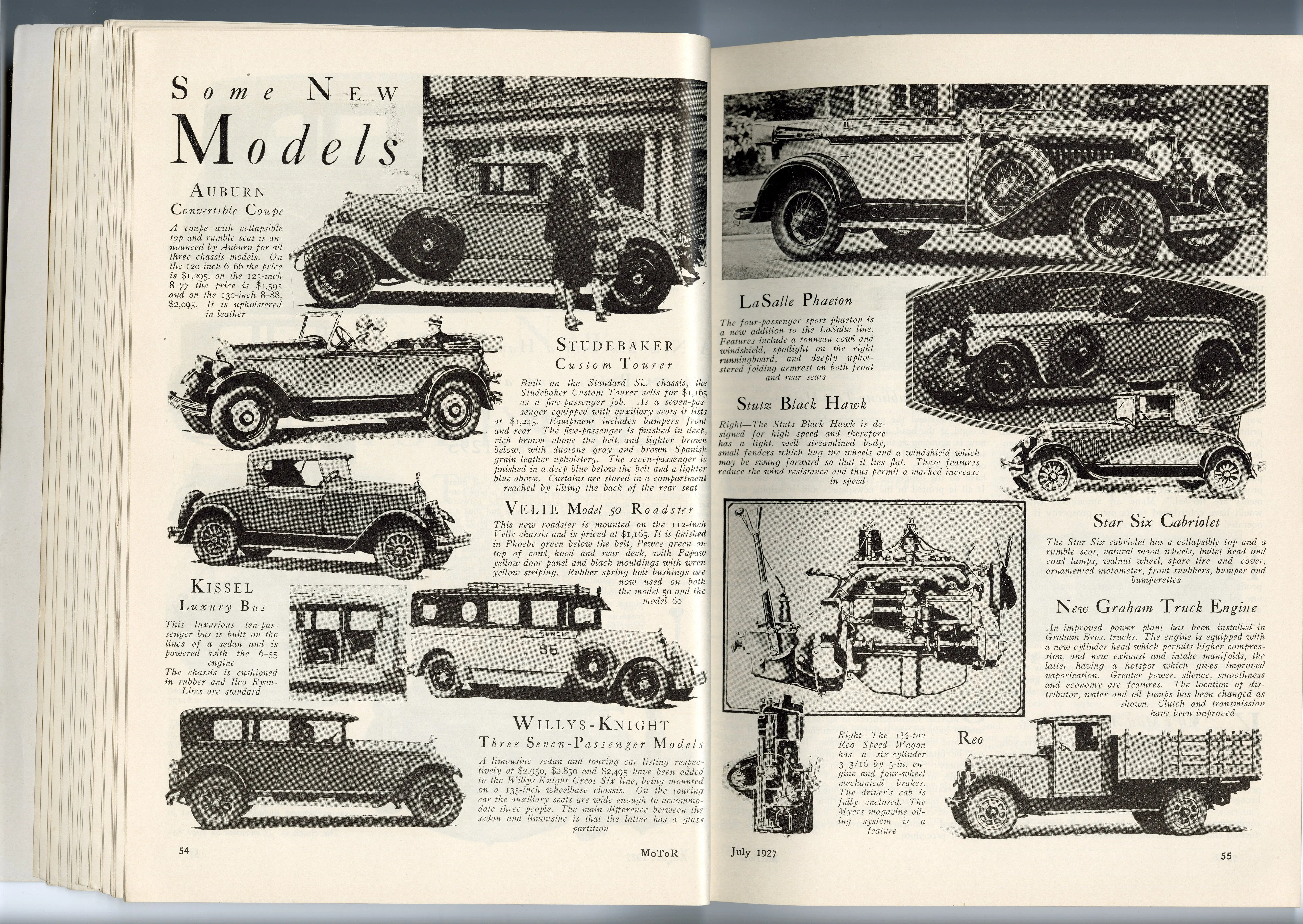 1927 Motor Magazine, Robert Robinson Cover, Automobiles, Car Advertisements