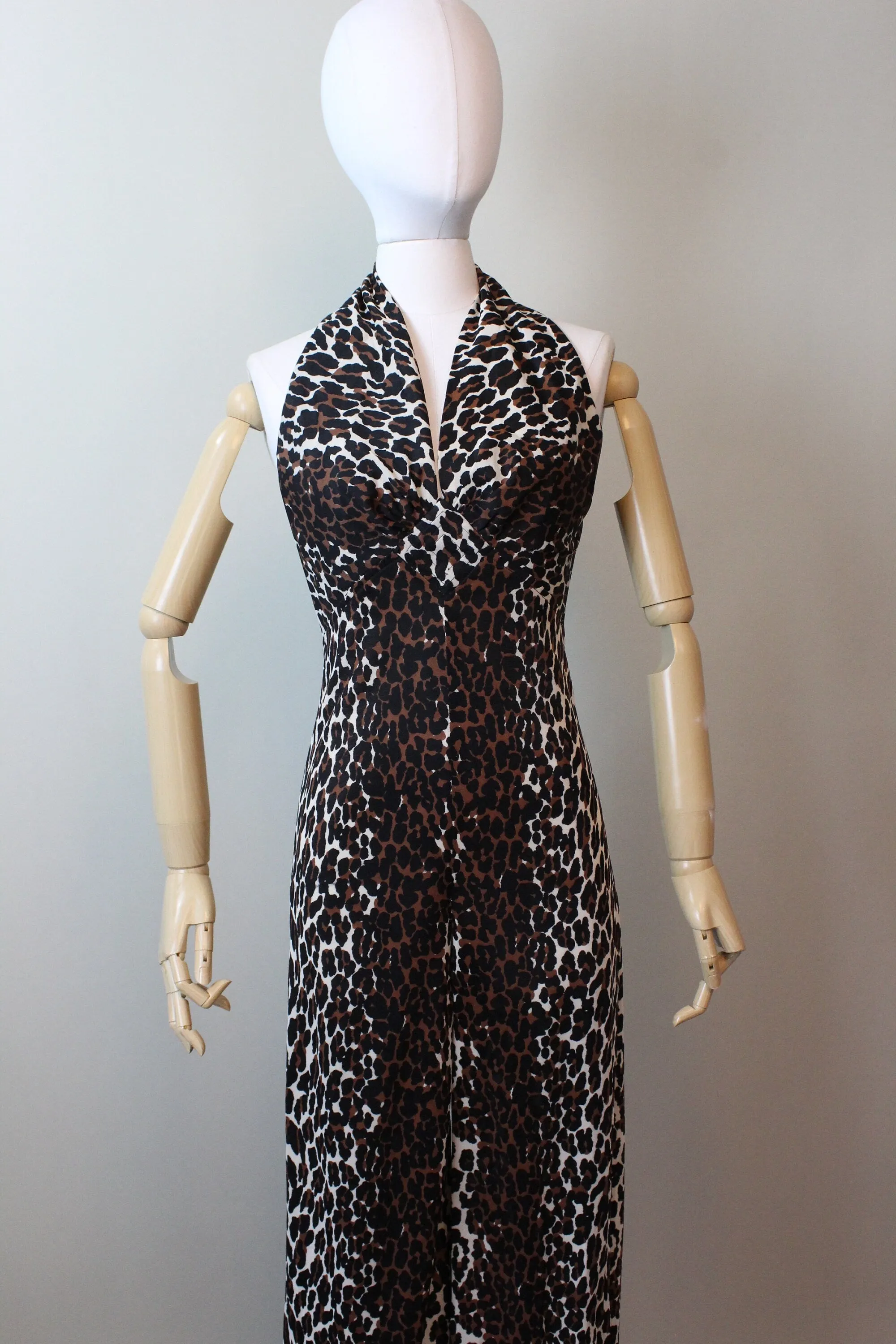 1960s LEOPARD print jumpsuit small | new spring