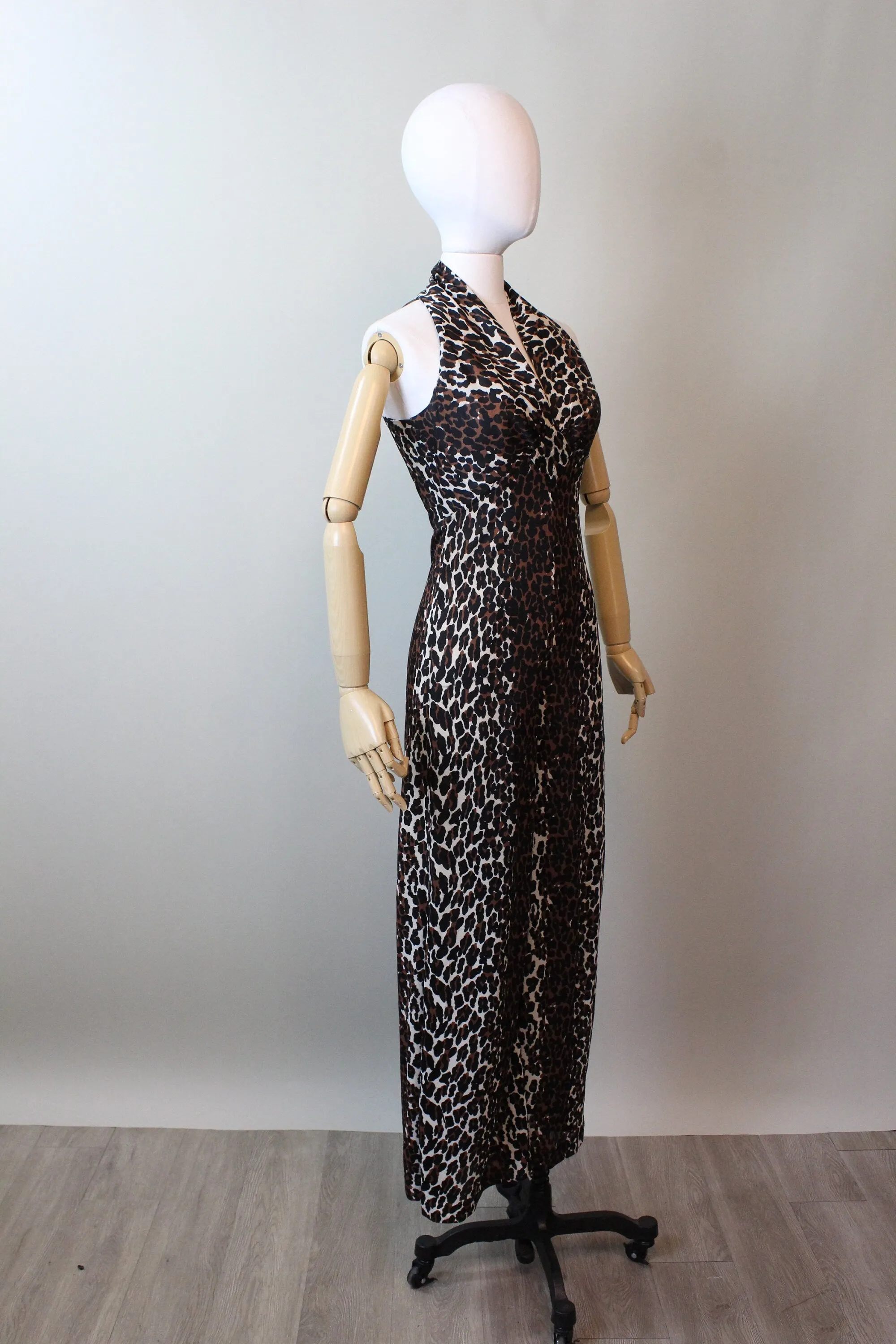 1960s LEOPARD print jumpsuit small | new spring