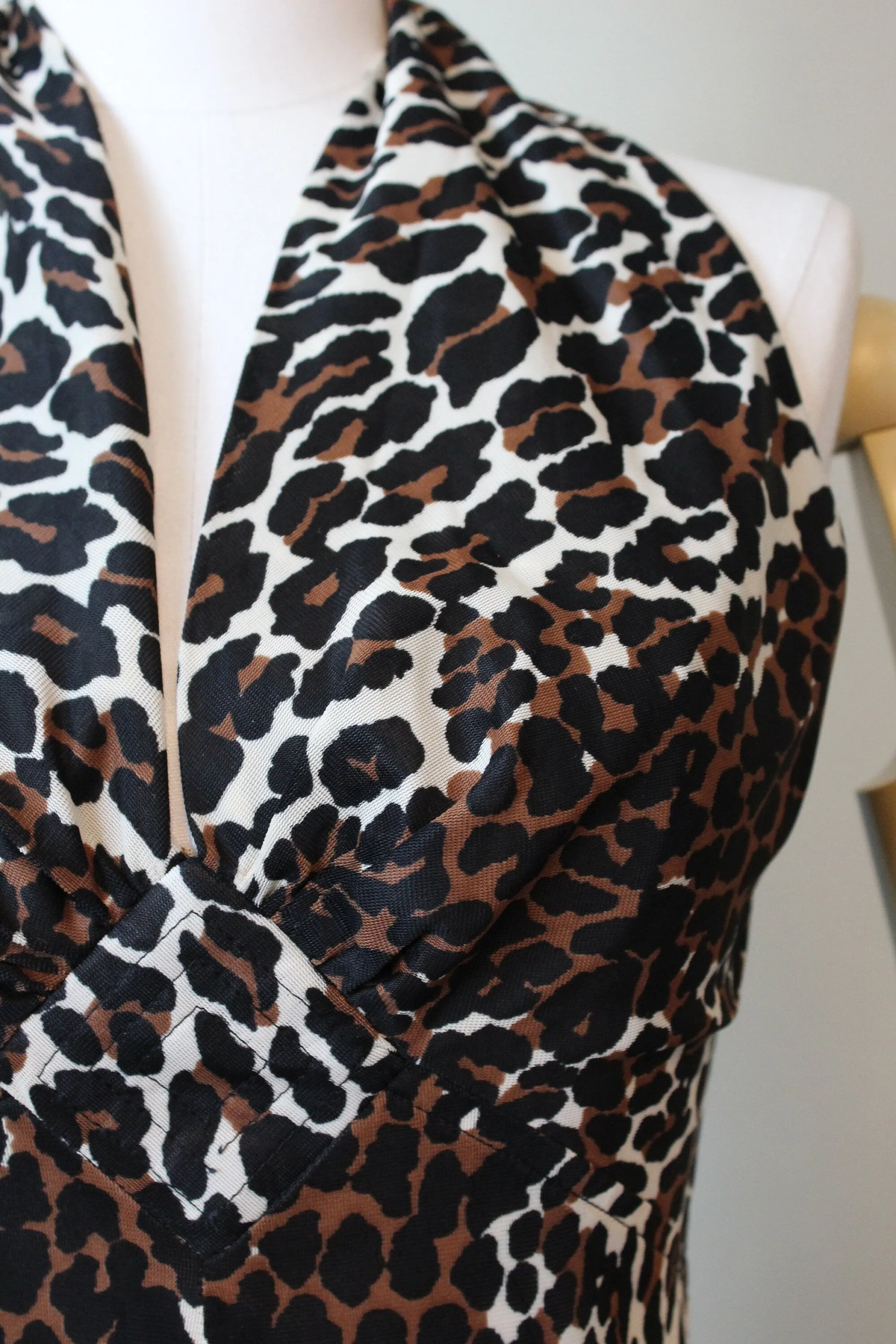 1960s LEOPARD print jumpsuit small | new spring