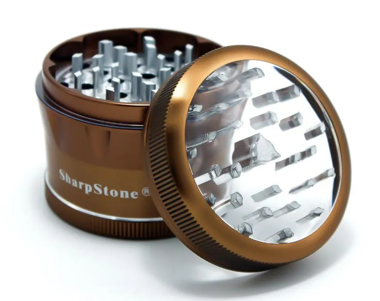 2.50 in Sharpstone 2.0 V2 4pc Clear Top Grinder