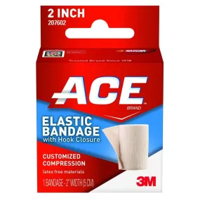 3M™ Ace™ Single Hook and Loop Closure Elastic Bandage, 2 Inch x 4-2/10 Foot, 1 Case of 72