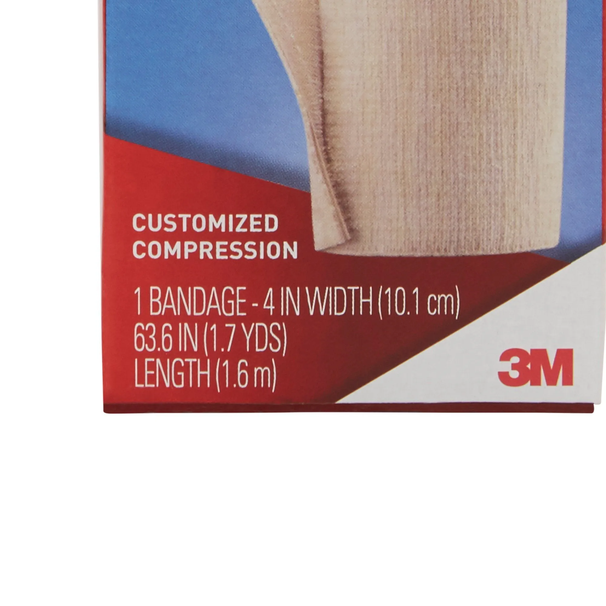 3M™ Ace™ Single Hook and Loop Closure Elastic Bandage, 4 Inch Width, 1 Case of 72