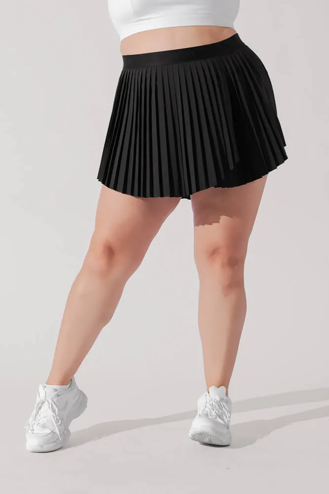 Ace ‘em Pleated Skort - Black