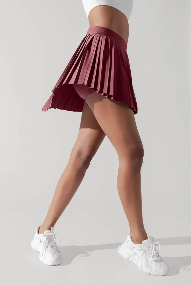 Ace ‘em Pleated Skort - Desert Rose