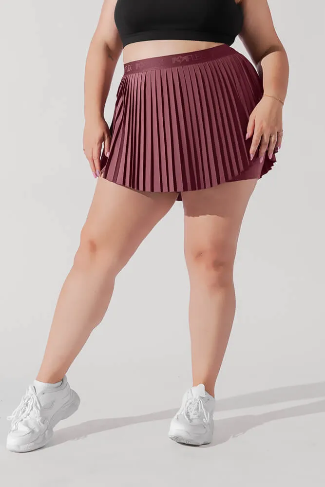 Ace ‘em Pleated Skort - Desert Rose