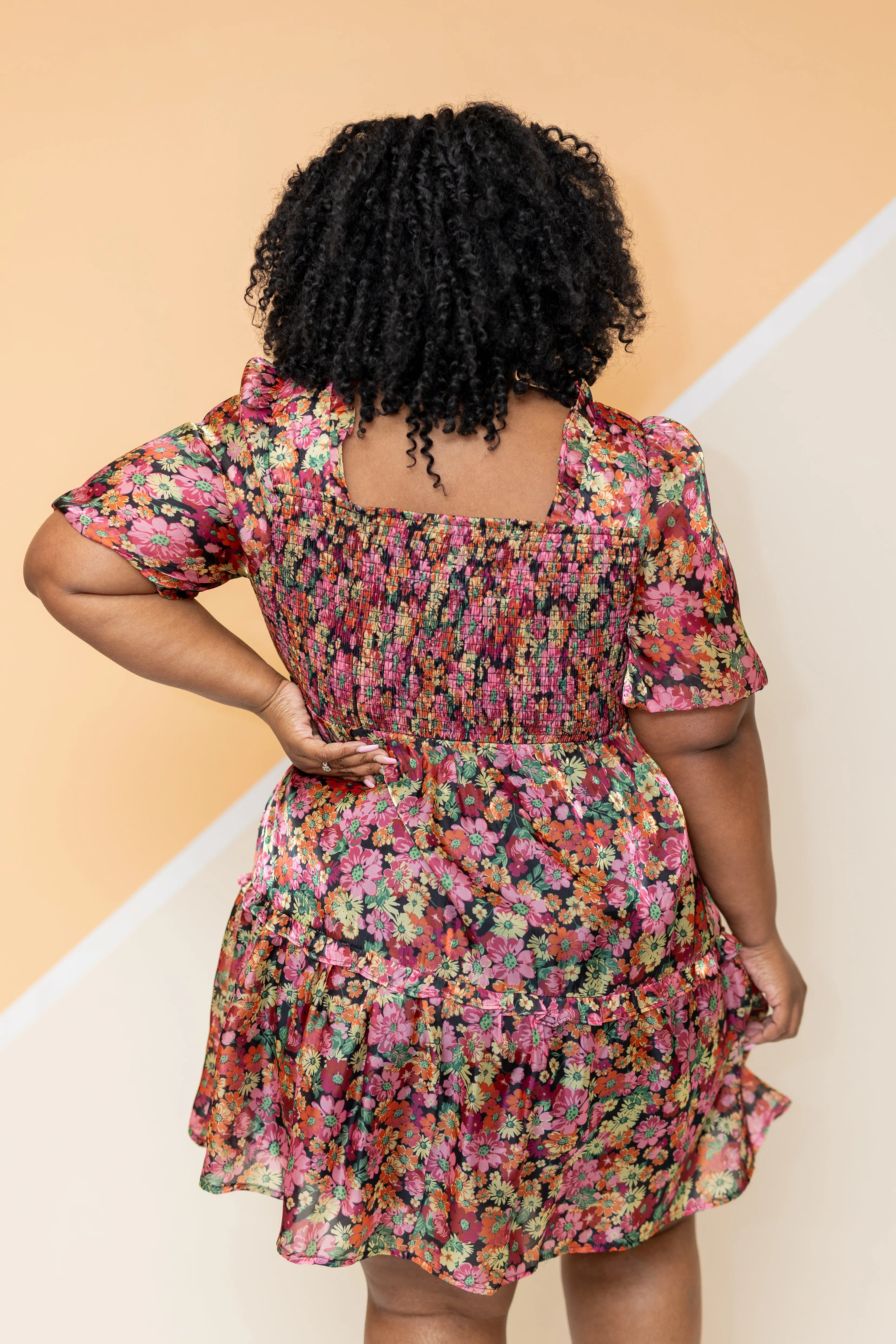 Adventures In Floral Babydoll Dress