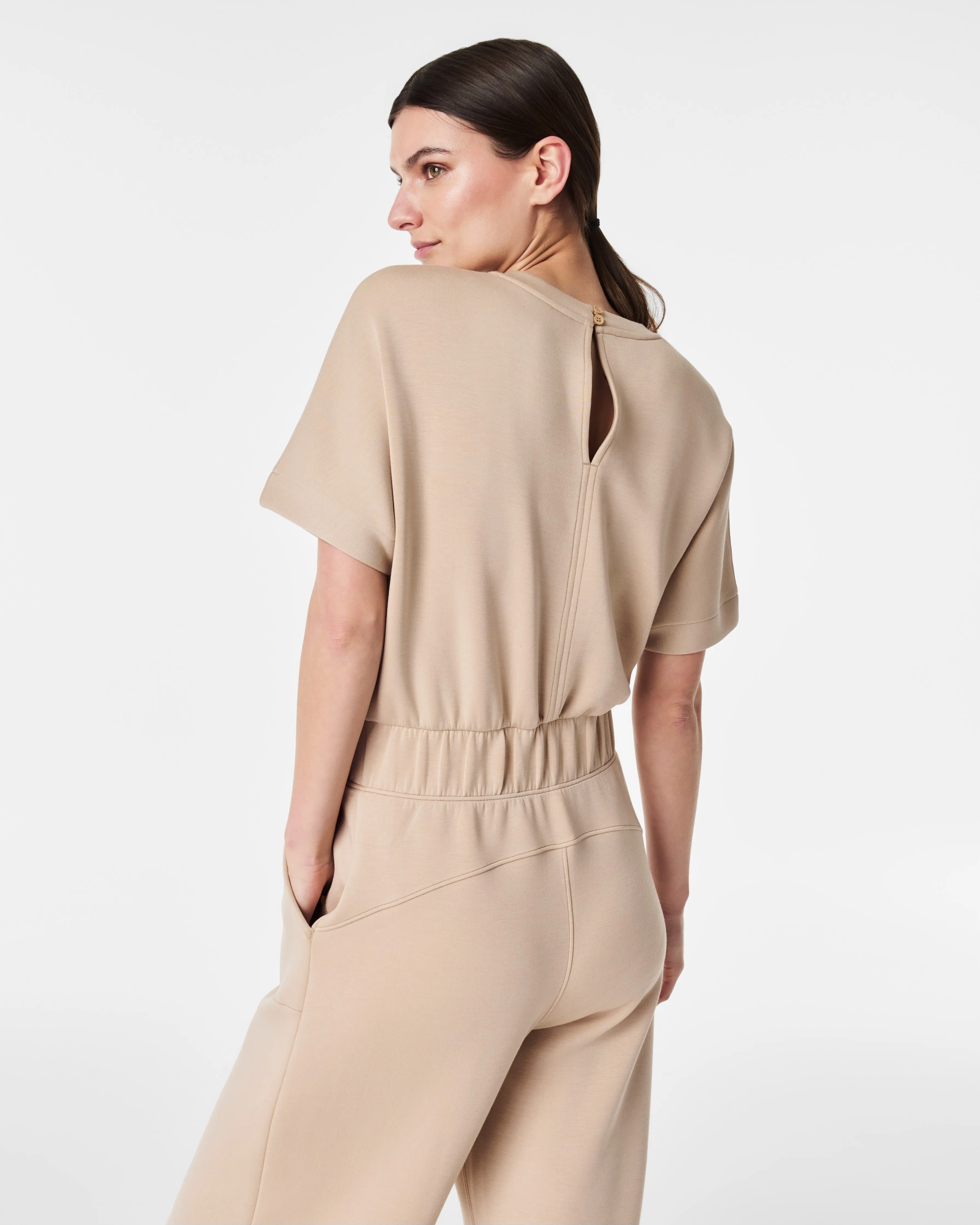 AirEssentials Cropped Wide-Leg Jumpsuit