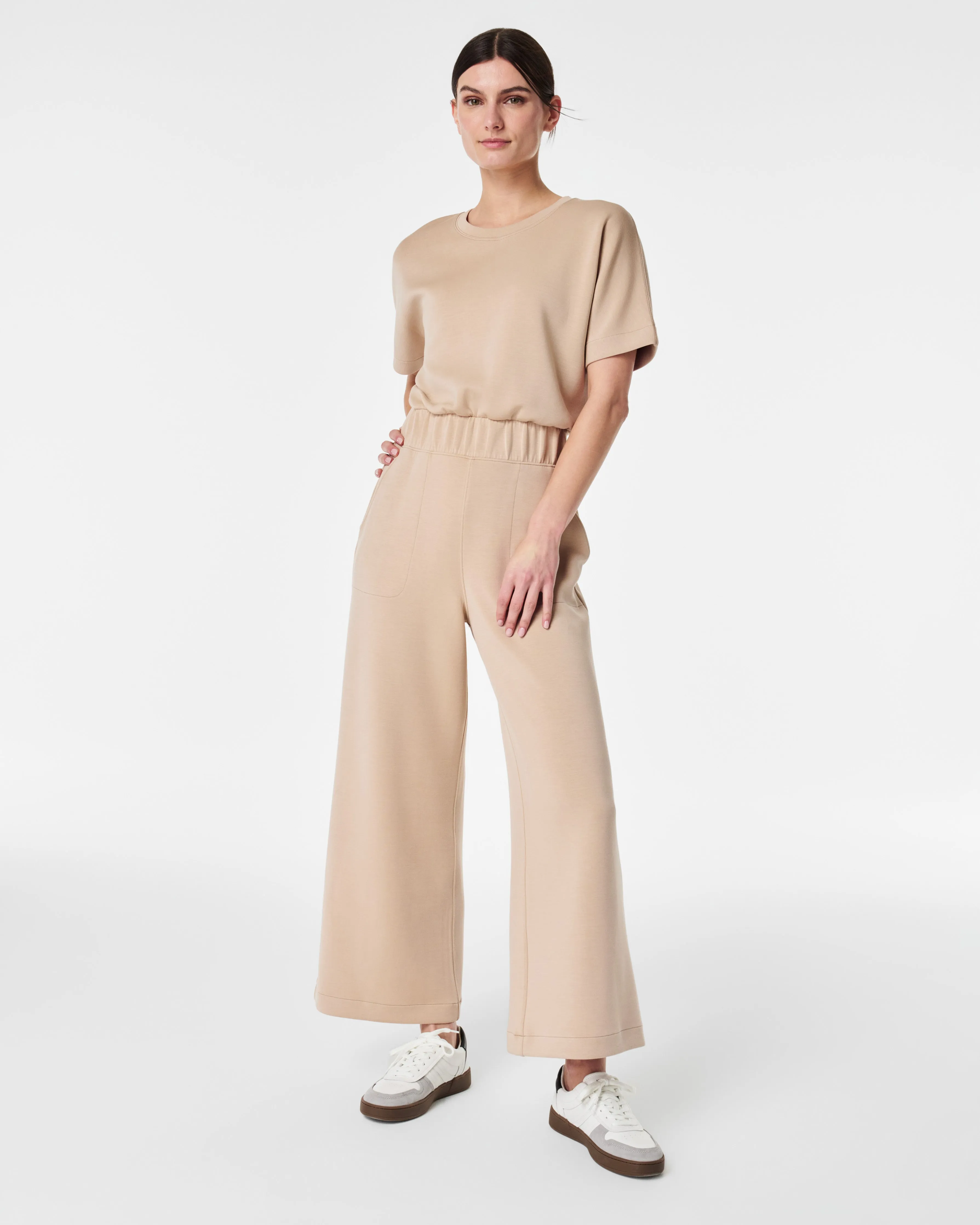 AirEssentials Cropped Wide-Leg Jumpsuit