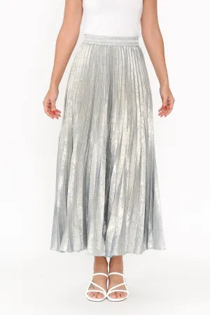 Alias Champagne Pleated Skirt