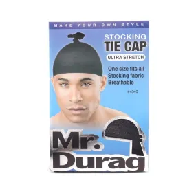 Annie Mr. Durag Ultra Stretch Stocking Tie Cap Black #4340