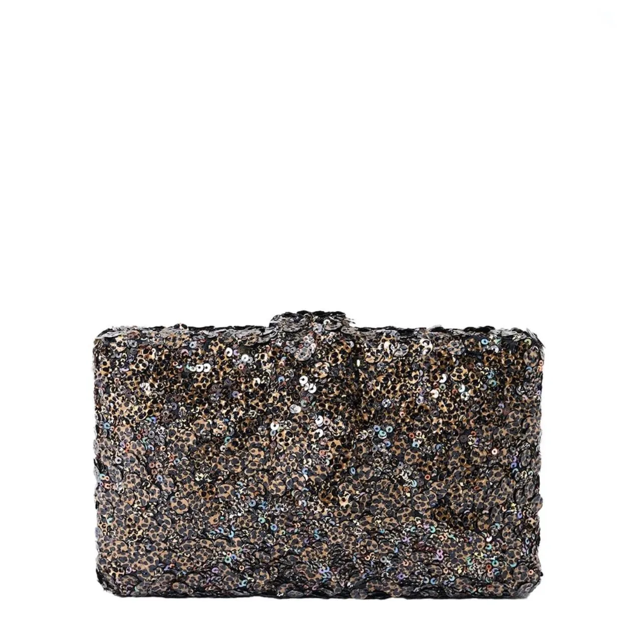 Antique Sequin Clutch - Black Mix