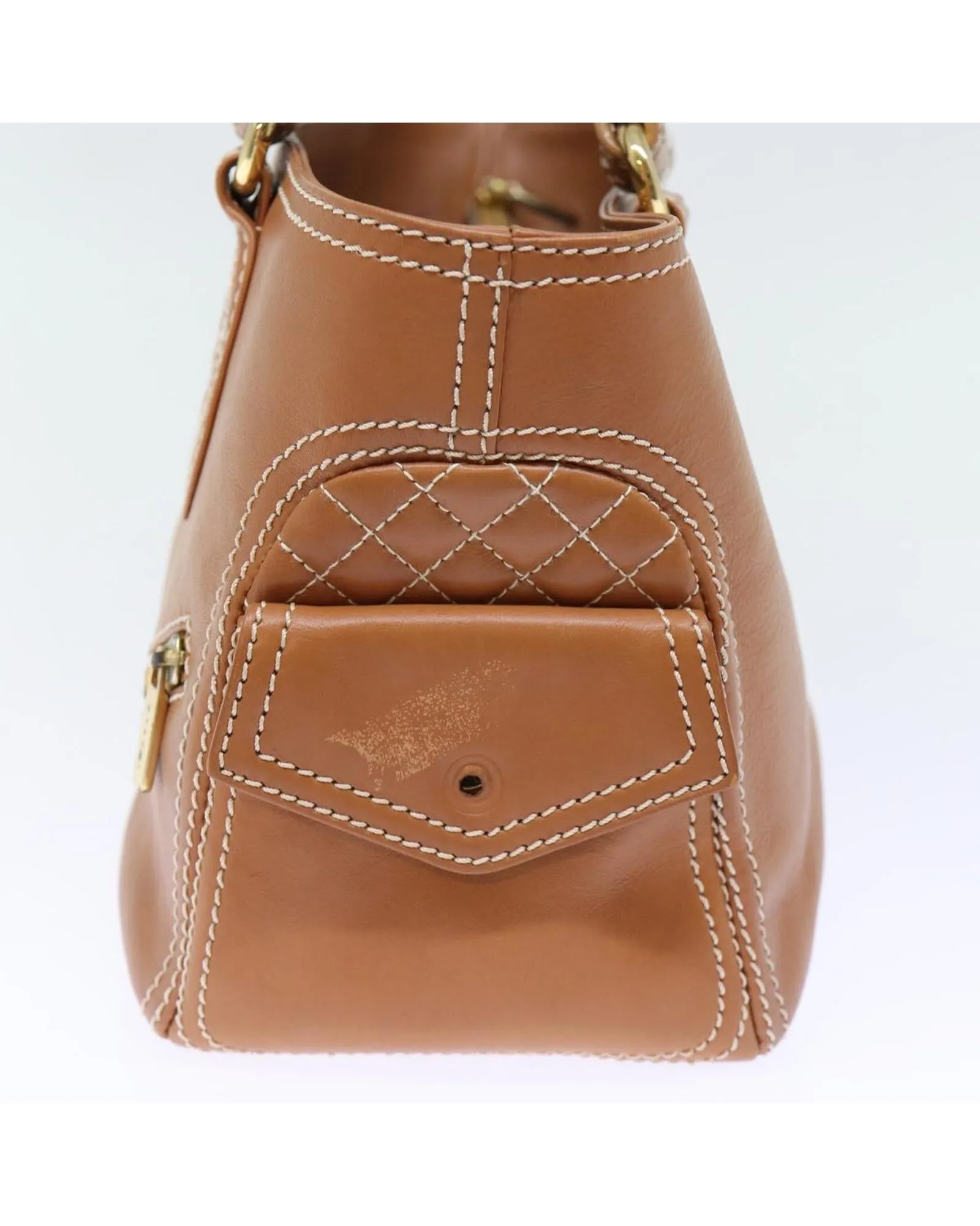 Authentic Brown Leather Celine Hand Bag