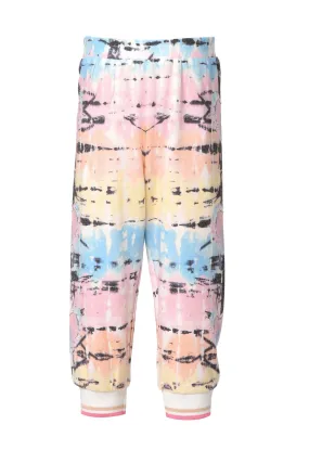 Baby Girl's Twist Tie-Dye Heart Joggers