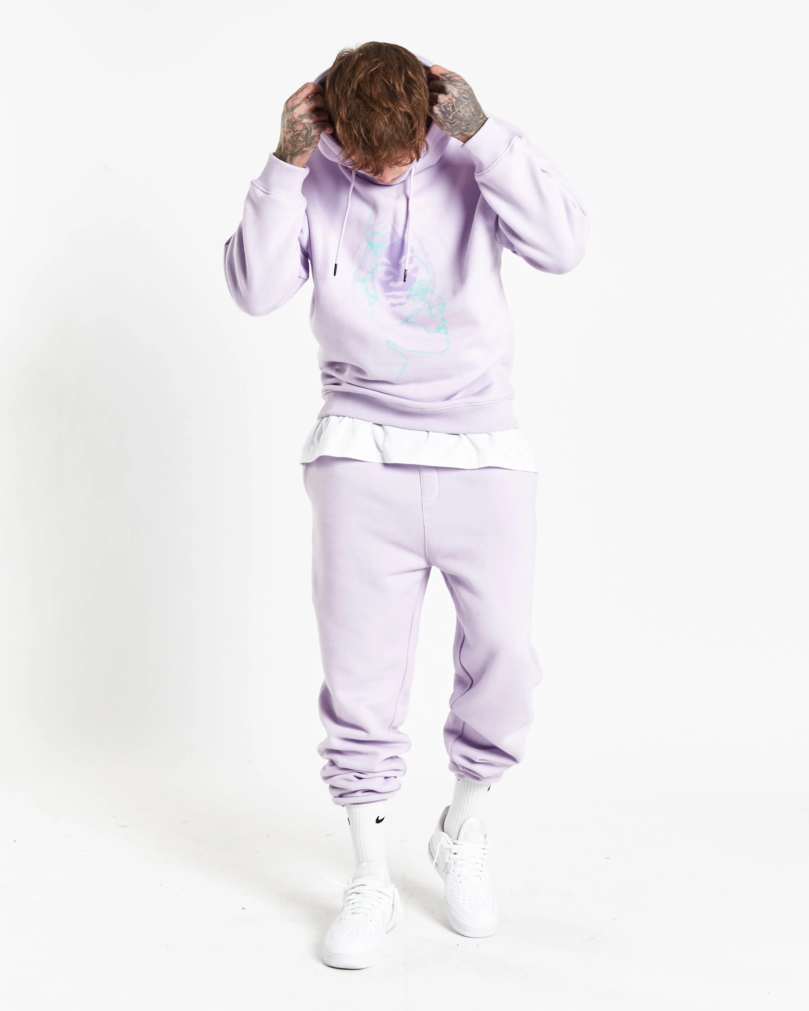 Bad Habits Relaxed Jogger In Pastel Lilac