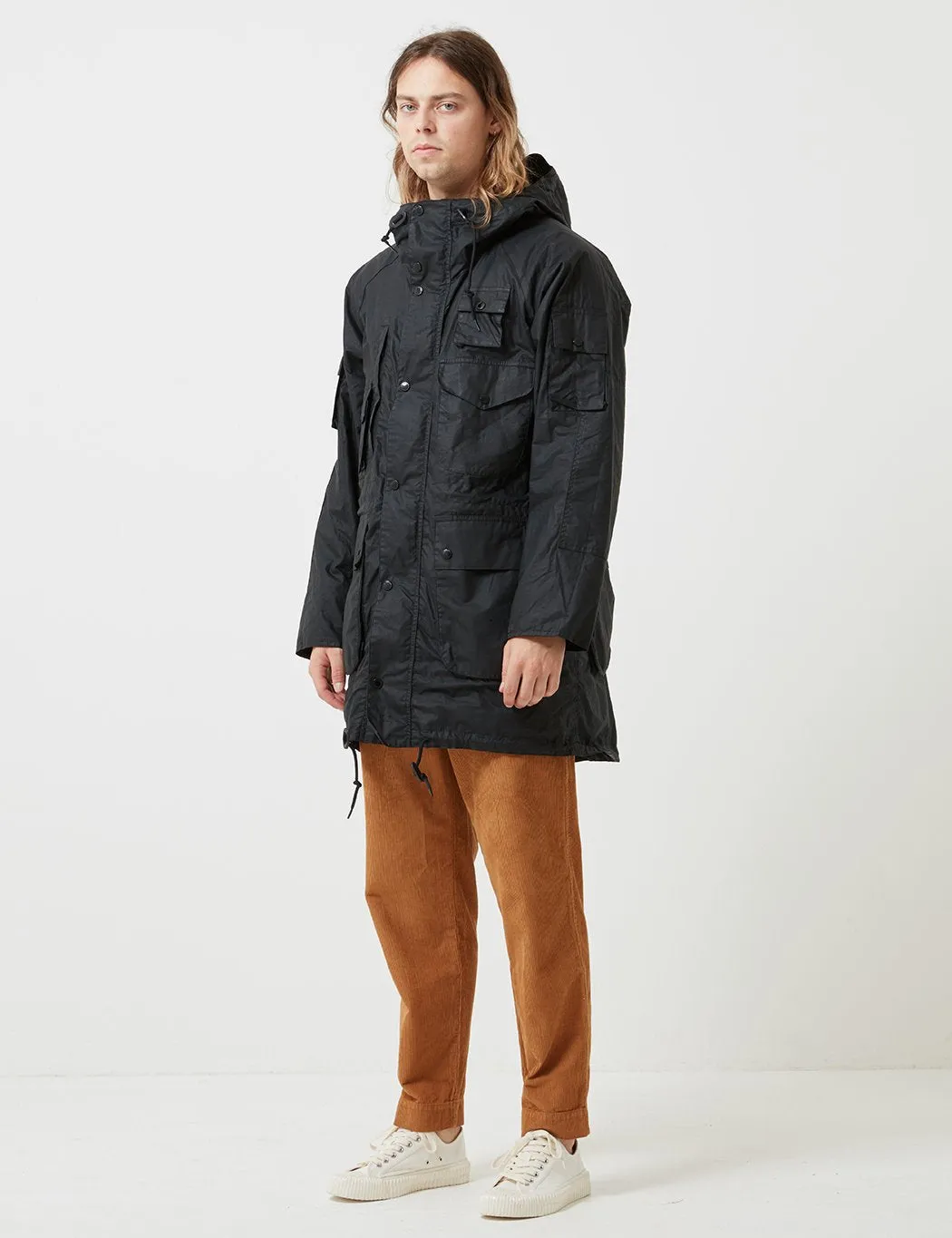 Barbour x Engineered Garments Parka (Wax) - Black