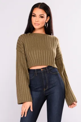 Bessie Ribbed Sweater - Olive