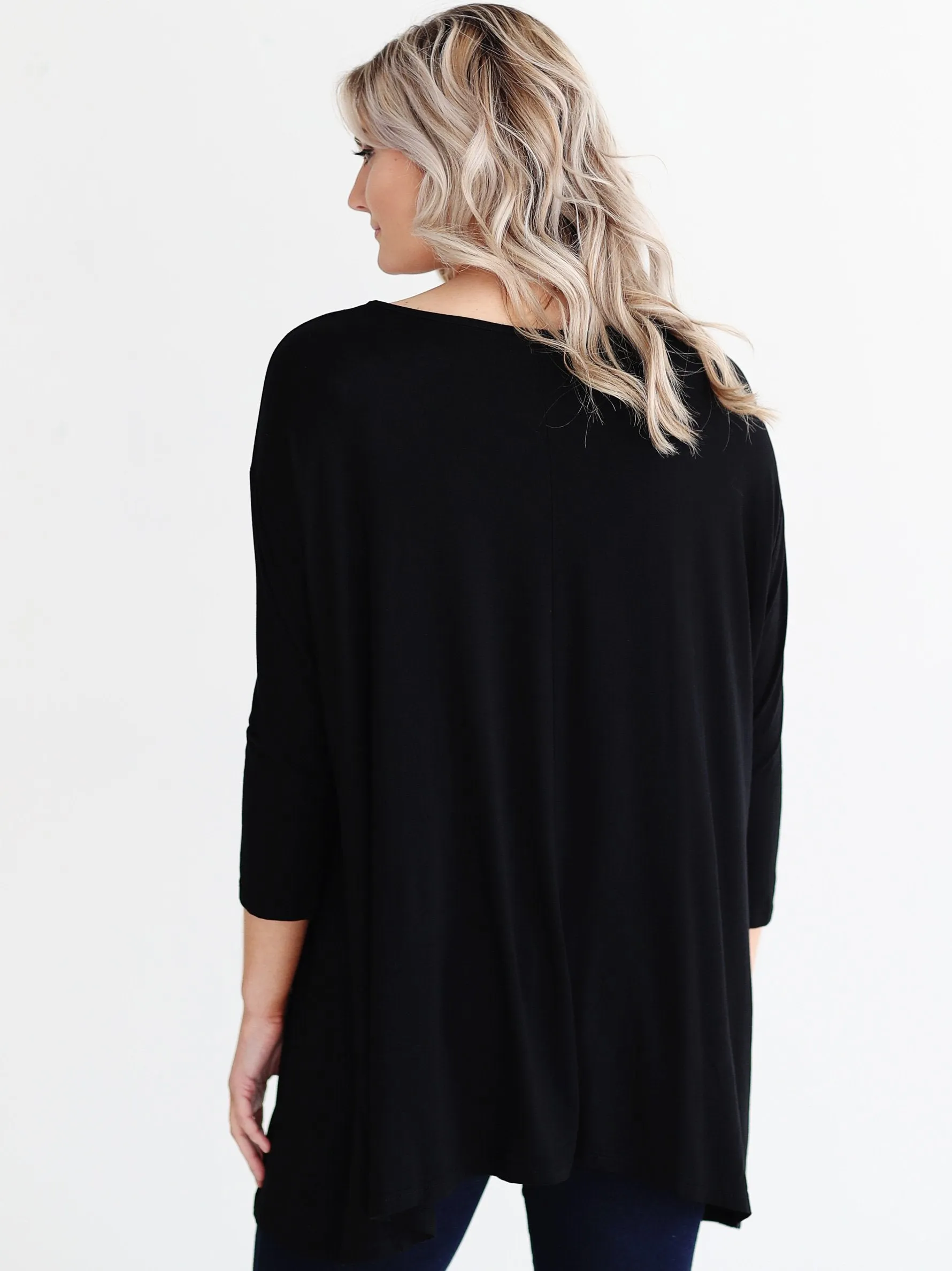 Black DLMN Cage Swing Tunic