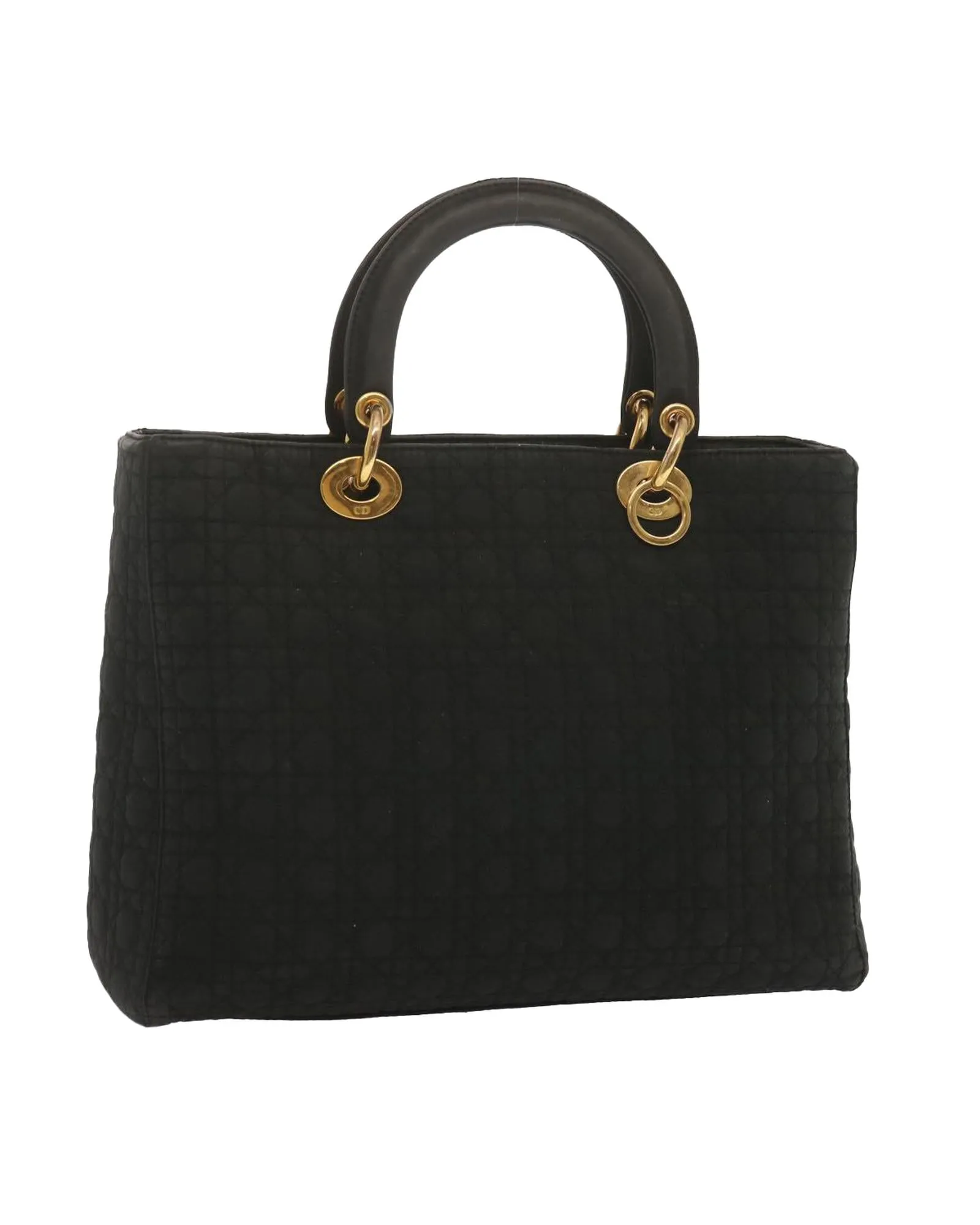 Black Nylon Lady Dior Hand Bag by Christian Dior - Authentic Ep3697