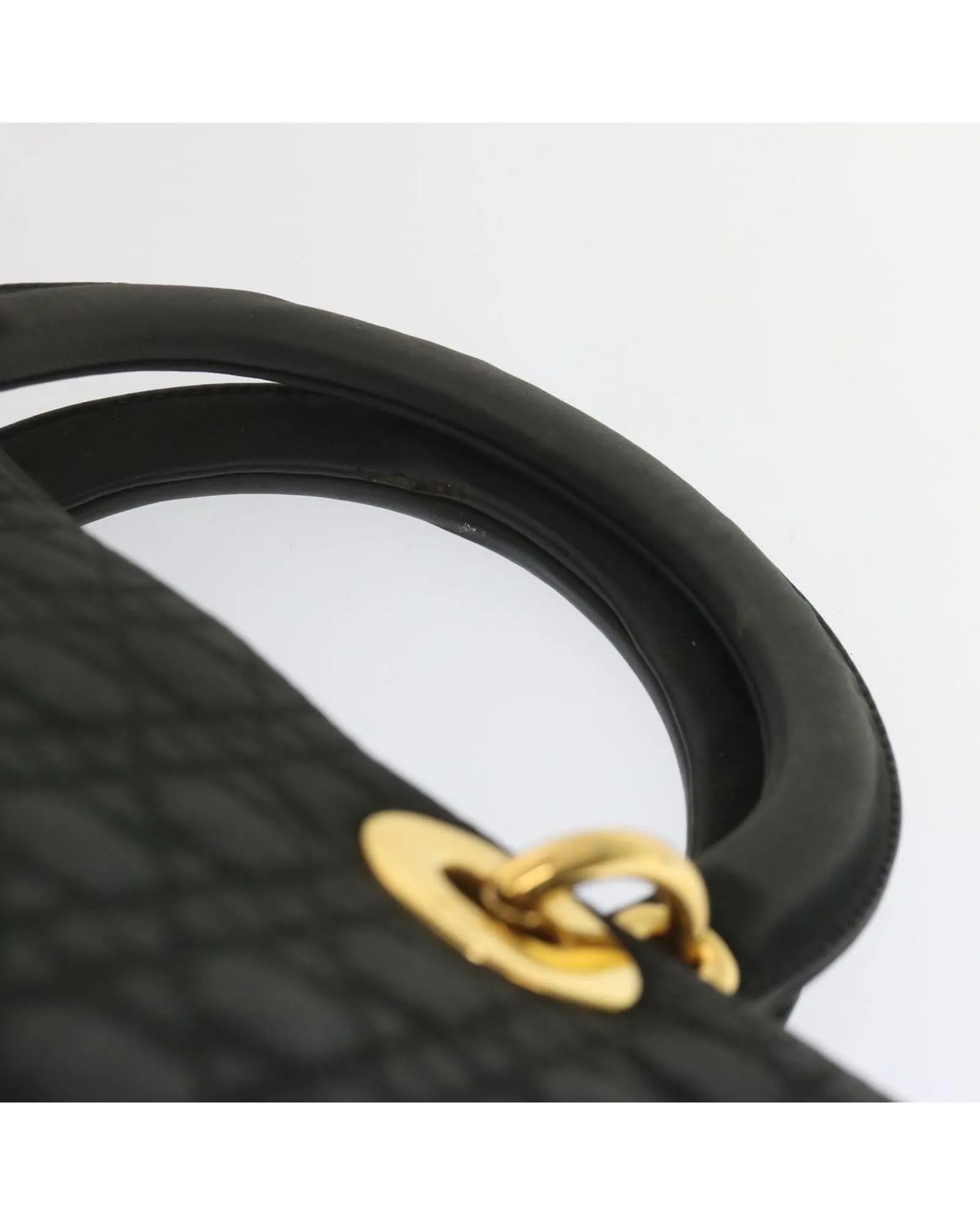 Black Nylon Lady Dior Hand Bag by Christian Dior - Authentic Ep3697