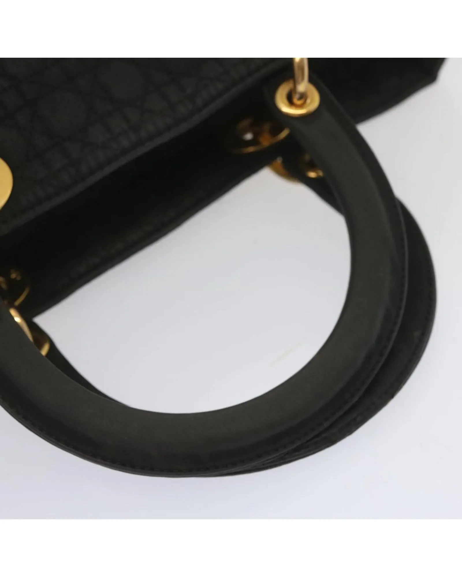 Black Nylon Lady Dior Hand Bag by Christian Dior - Authentic Ep3697