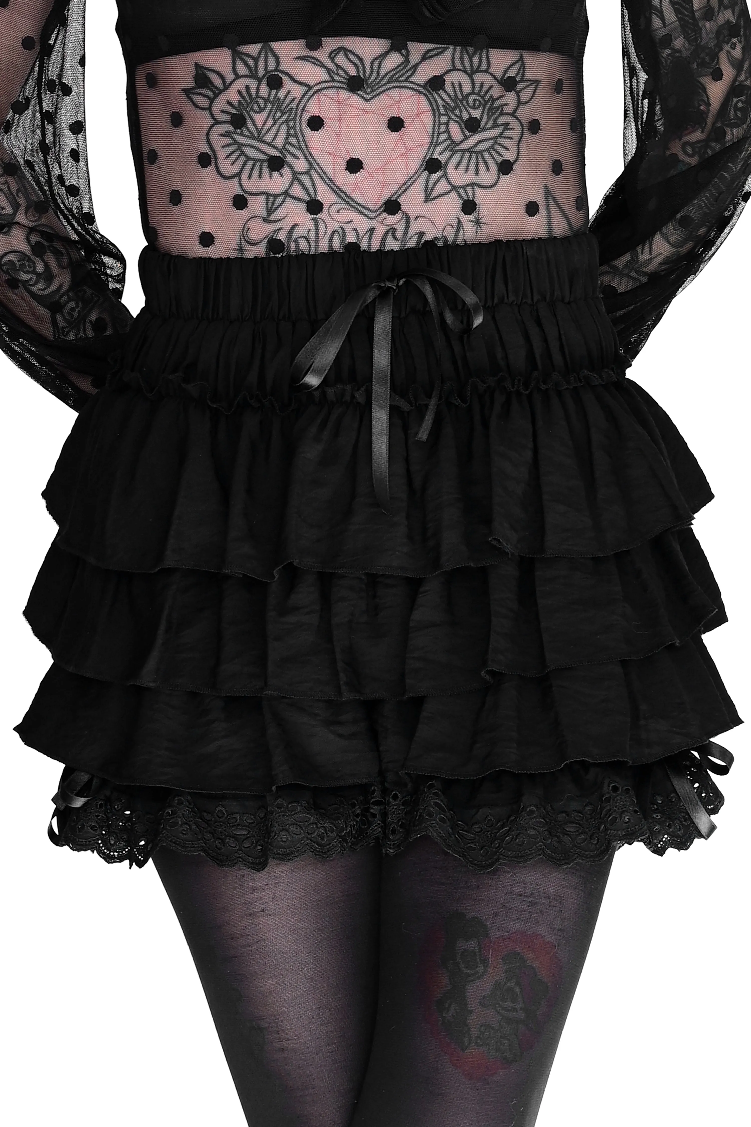 Black Ruffle Bloomers