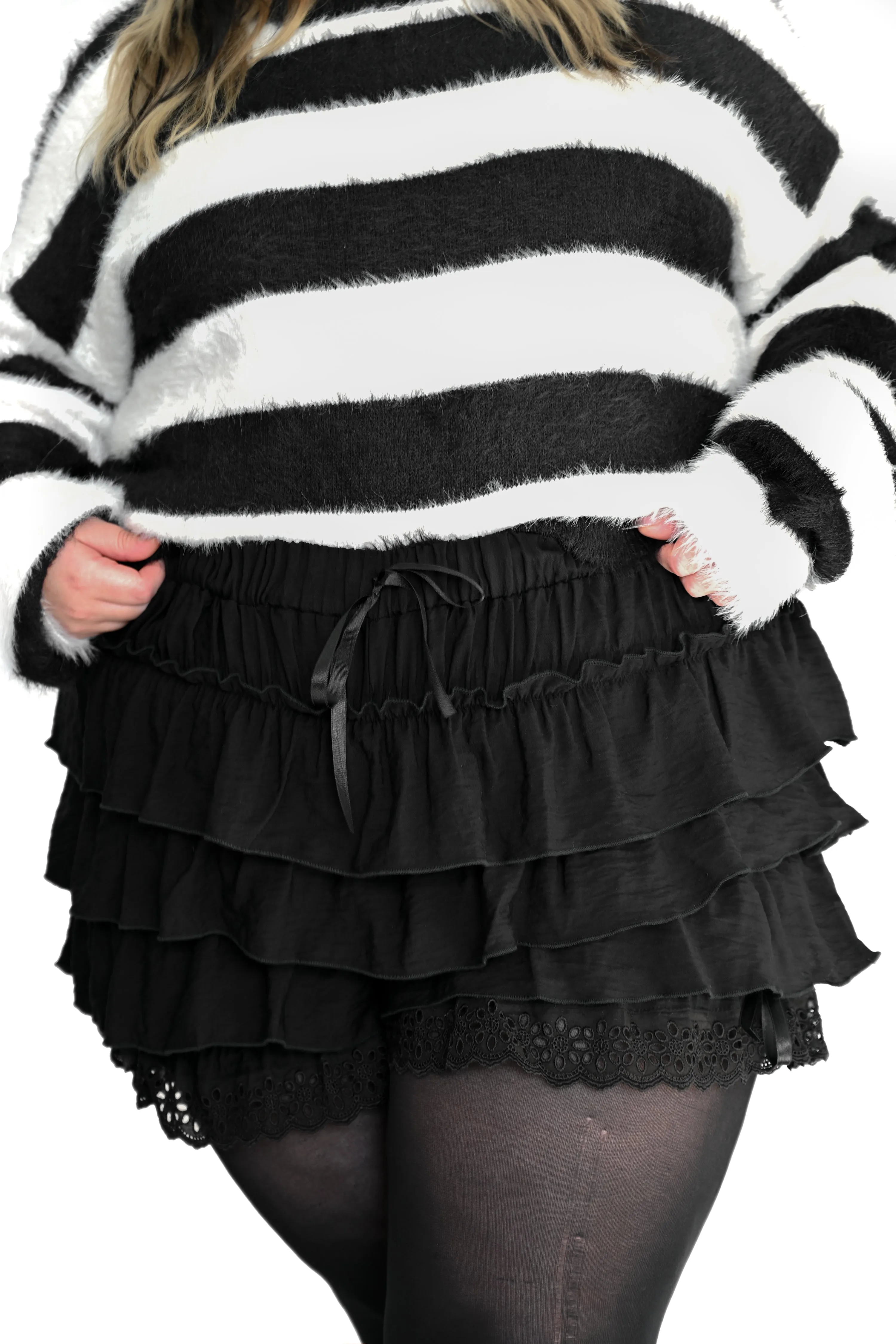 Black Ruffle Bloomers