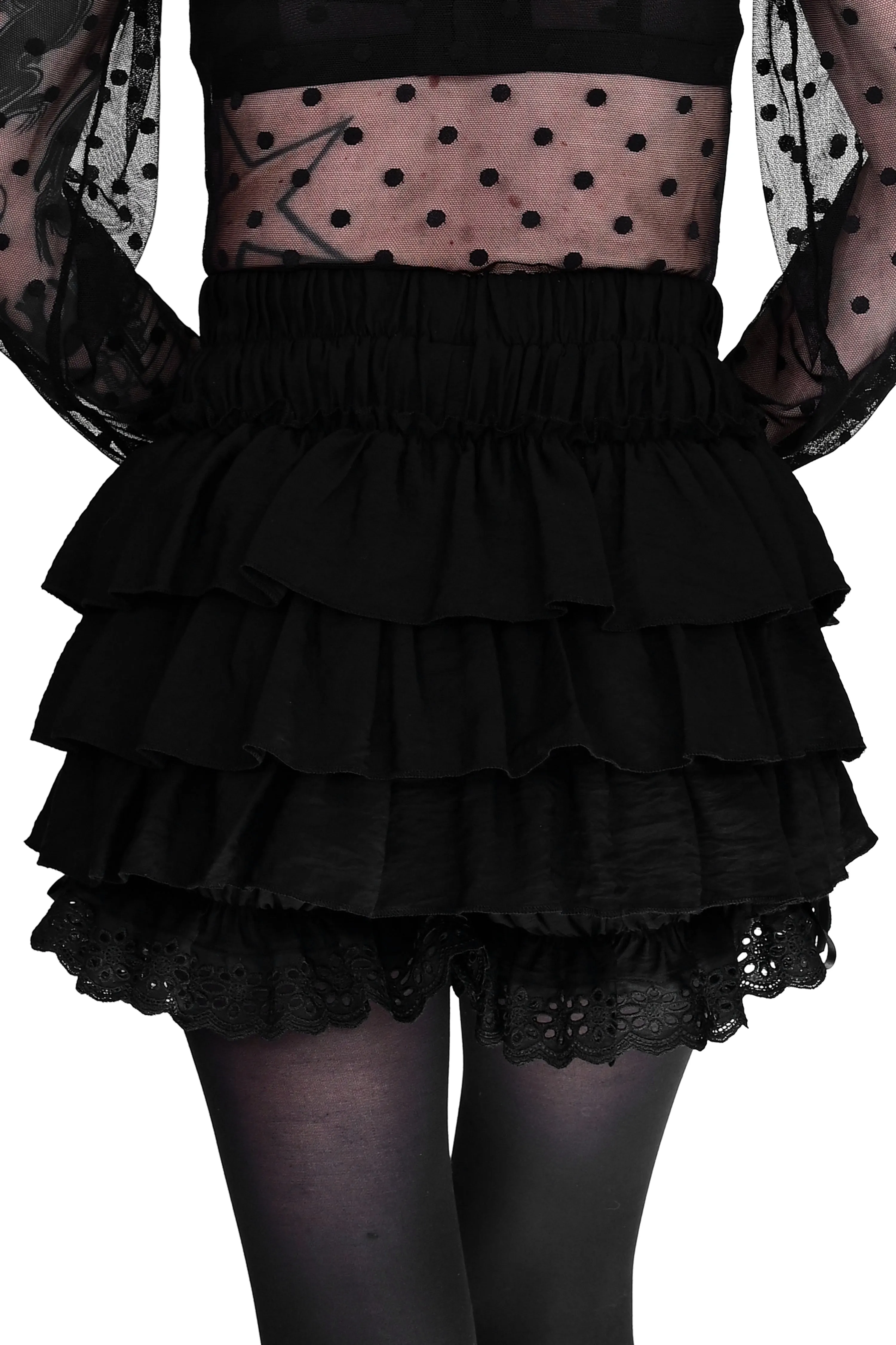 Black Ruffle Bloomers