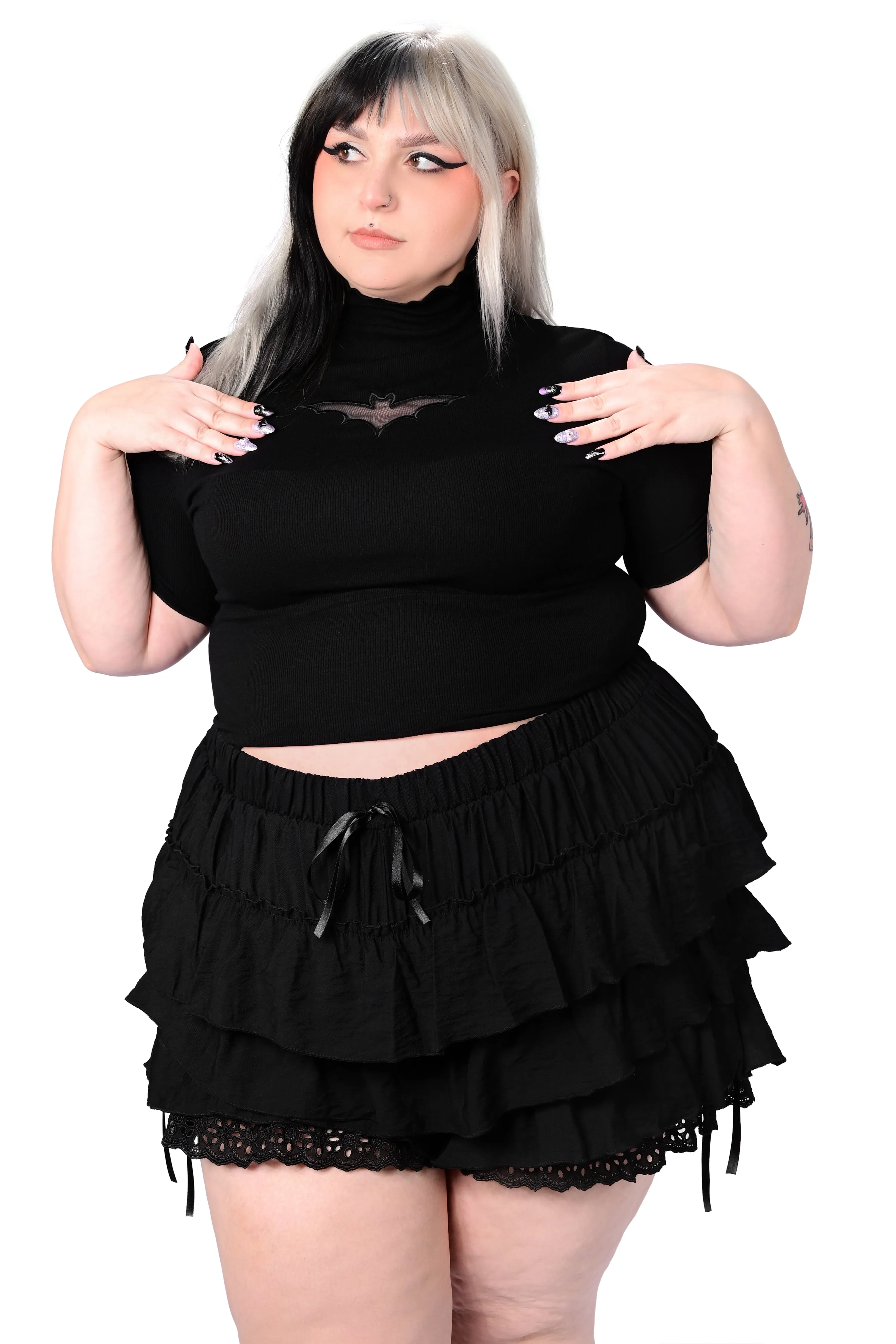 Black Ruffle Bloomers