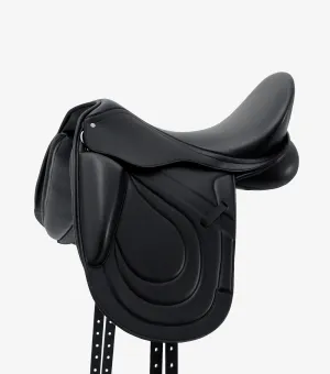 Bletchley Synthetic Monoflap Dressage Saddle Black