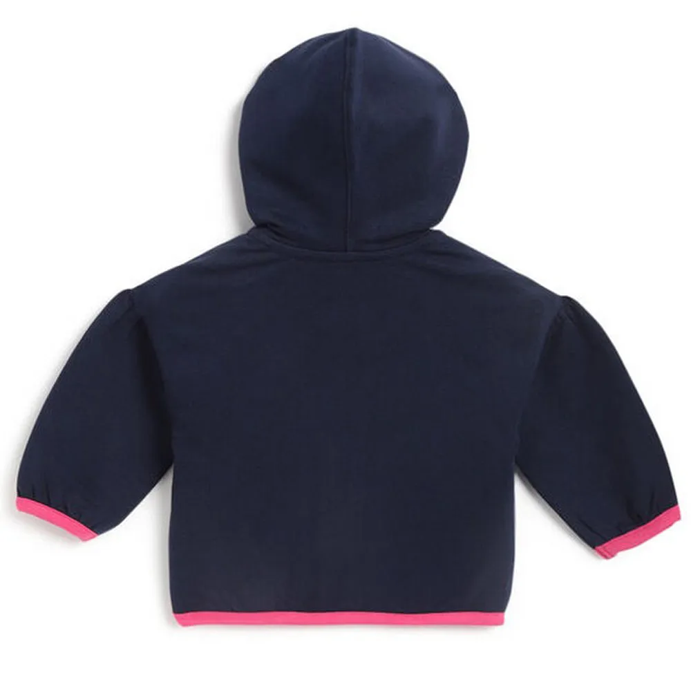 Blue Hooded Winter Jacket