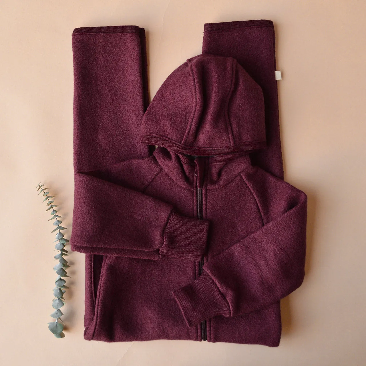 Boiled Wool Zip Overalls (3-6y)