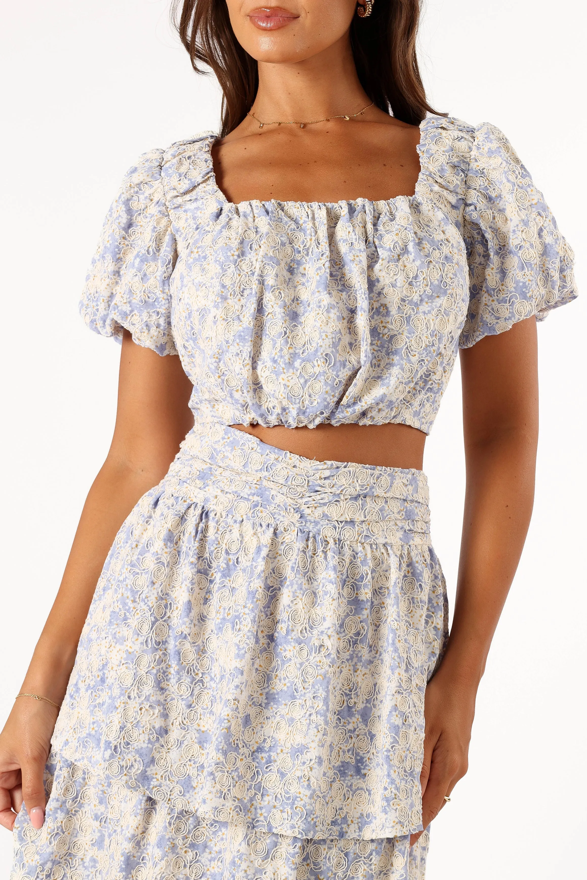 Breanna Two Piece Set - Dusty Blue