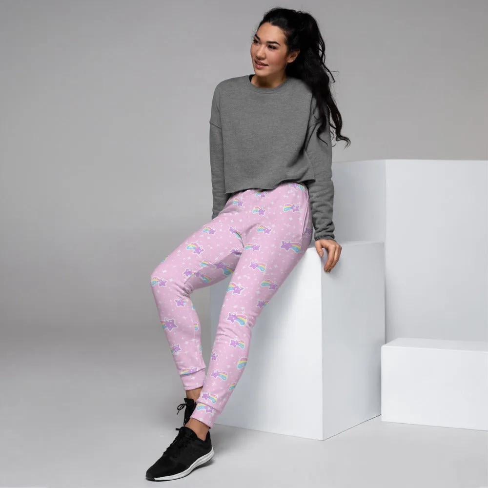 Bubblegum Bunny Shooting Stars Women's Joggers