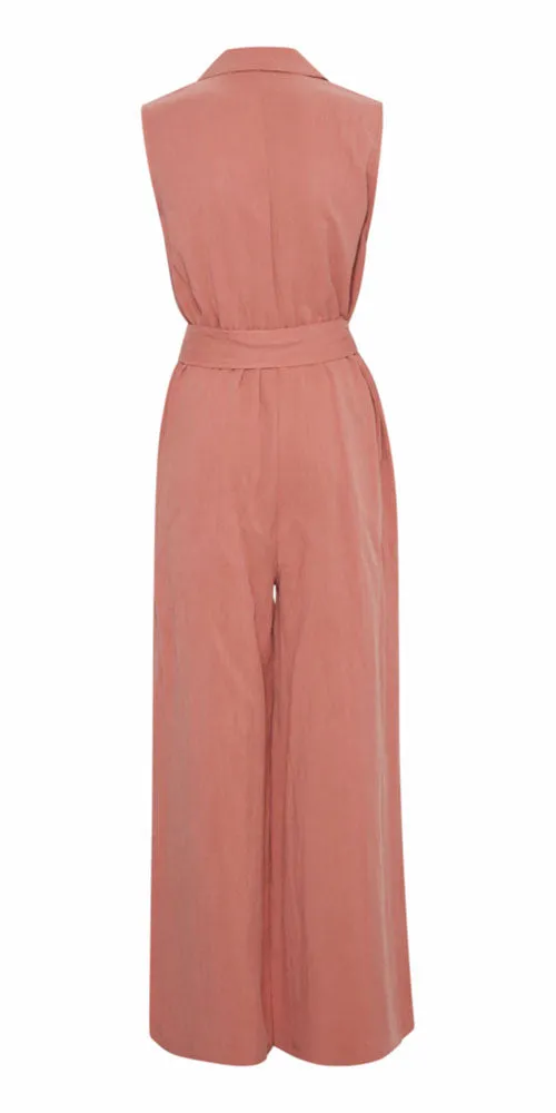 B.Young Belted Jumpsuit, rose