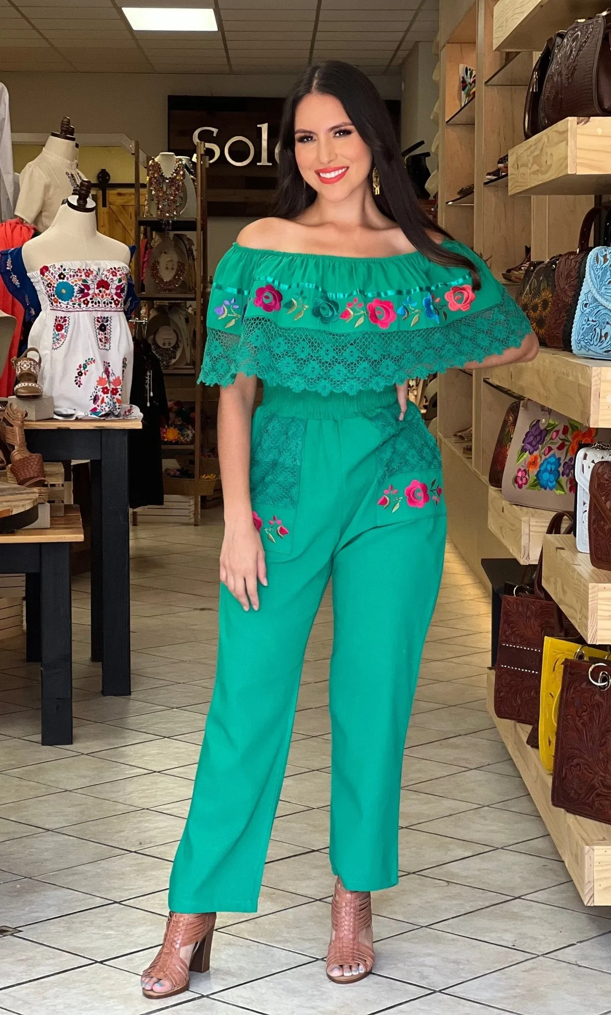 Campesino Floral Deluxe Jumpsuit