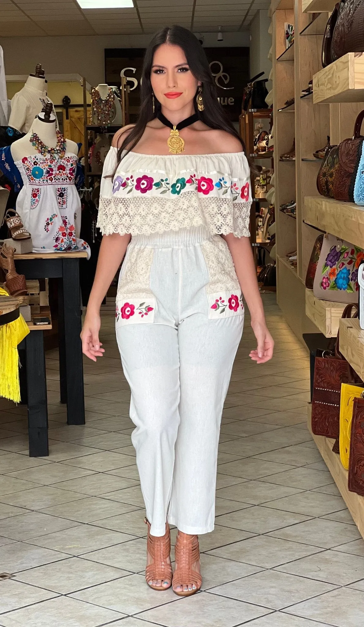 Campesino Floral Deluxe Jumpsuit