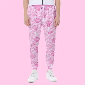 Candy Love Hearts (Pink Cutie) Men's Sweatpants