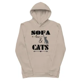 Cats & Sofa, unisex eco hoodie