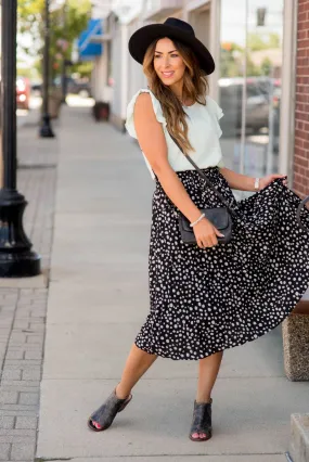 Cheetah Pleated Skirt