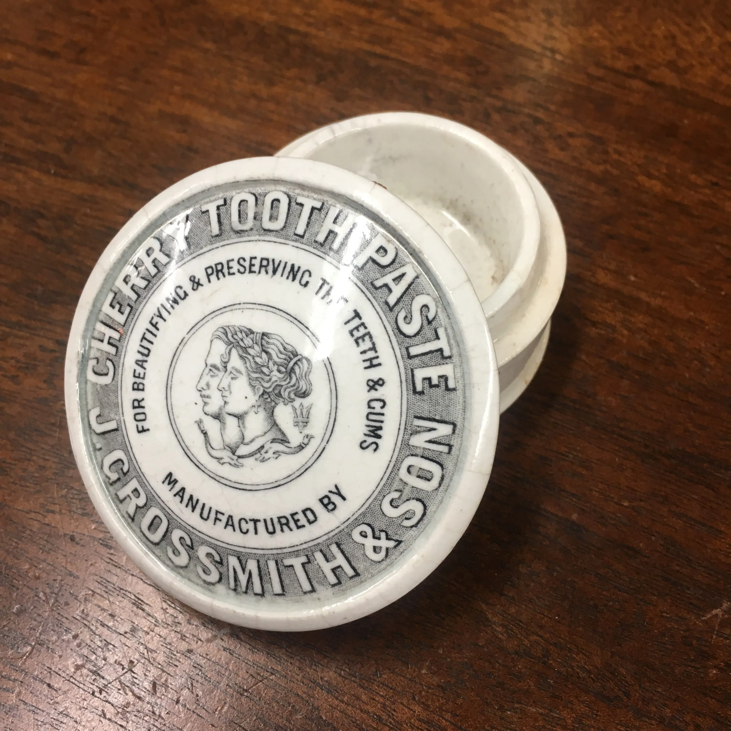 Cherry TOOTH PASTE Container, England | Teeth & Gums