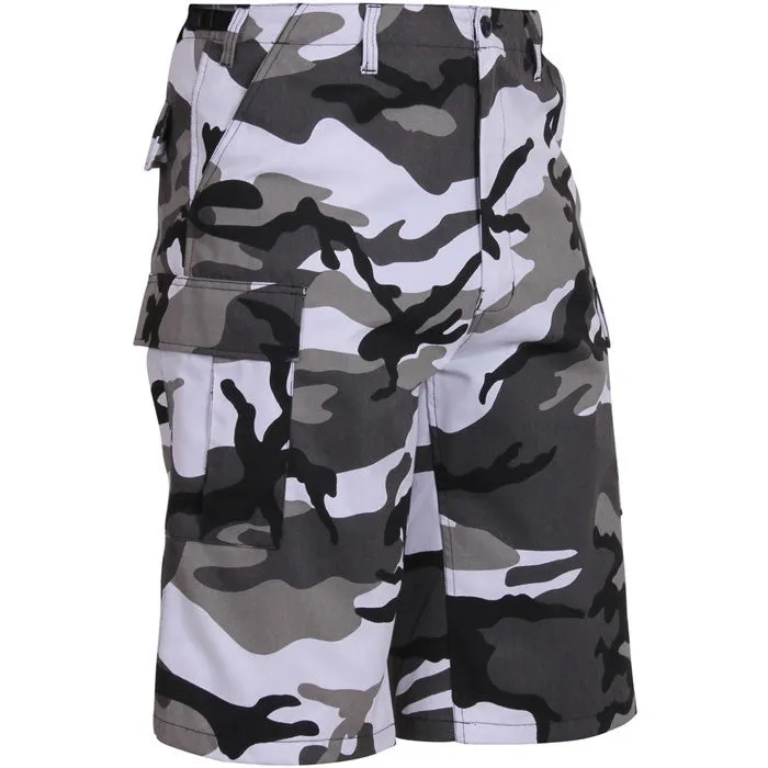 City Camouflage - Military Long Cargo BDU Shorts - Polyester Cotton Twill