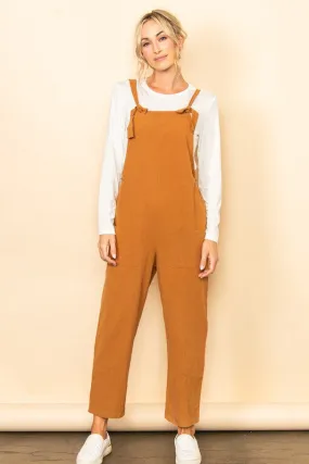 Copper Cozy Comfy Jumpsuit Overall