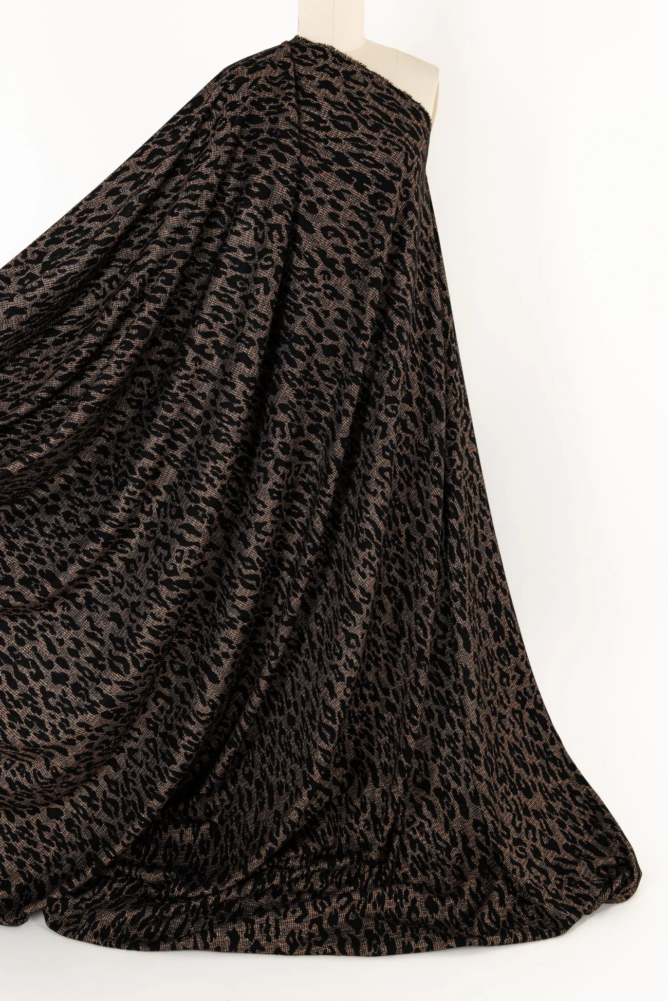 Copper Leopard Jacquard Knit